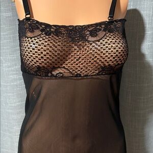 Chic Black Lace Slip Dress